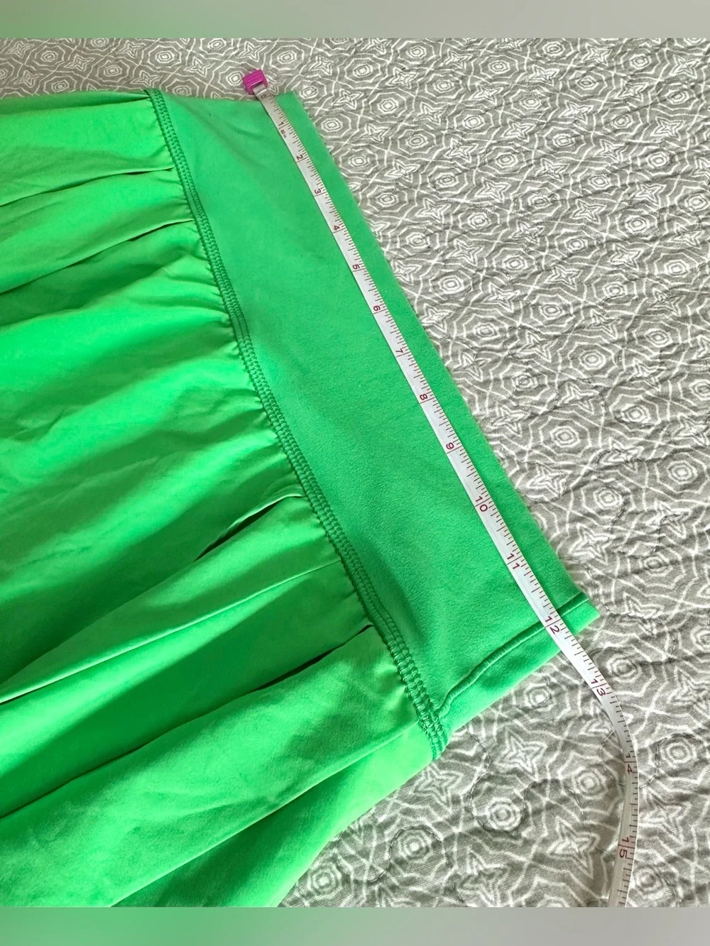 Offline by Aerie Bright Green Pleated Tennis Skort Game Set Match Graphic Size M